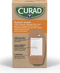 Curad Naturals ARM & Hammer Baking Soda Bandages 2" x 4" Individually Wrapped Sterile Bandage First Aid Kit Essential Protects Scrapes and Cuts Absorbent and Self-Adhesive 10-Count Box