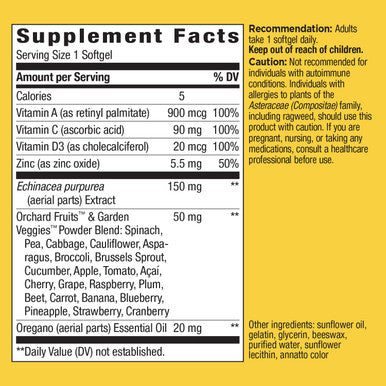 Natures Way Alive! Everyday Immune Health Supplement*, 30 Softgels