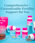 Pink Stork Fertility Support Probiotics for Women with Ashwagandha for Vaginal Health Conception pH Balance Hormone Balance and Gut Flora Fertility Supplements for Women 30 Capsules