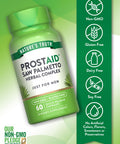 Nature's Truth Prostate Support Supplement for Men | with Saw Palmetto, Pygeum, Stinging Nettle | 60 Herbal Complex Capsules | Non-GMO & Gluten Free