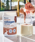 NativePath Collagen Peptides - Hydrolyzed Type 1 & 3 Collagen. Keto & Paleo Grass-Fed Protein Powder for Hair Skin Nails Bones Joints Digestion and More - No Gluten or Dairy (Chocolate 268g)