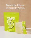 Cure Hydrating Electrolyte Mix | Electrolyte Powder for Dehydration Relief | Made with Coconut Water | No Added Sugar | Vegan | Paleo Friendly | Berry Pomegranate + Lime Bundle | 28 Packets