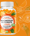 Magnesium Glycinate Gummies For Kids & Adults Women & Men - Sugar Gluten Non-Gmo Vegan Chewable Supplement