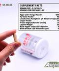 Apple Cider Vinegar Capsules - Apple Cider Vinegar Complex Boosted with Probiotics, Turmeric, Ginger, Inulin & Cayenne Pepper - Apple Cider Vinegar UK Made