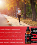 NutraChamps USDA Organic Vitamin B Complex Liquid Drops Sublingual B12 Methycobalamin | B1, B2, B3, B5, B6, B7, B9 | Methylated B Vitamins Complex for Women & Men | Biotin Niacinamide Folate & Folic Acid 2oz