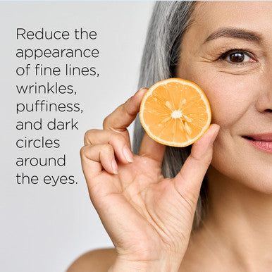 Healthspan Vitamin C Eye Cream (15ml) | 3 sources of Vitamin C with Caffeine Hyaluronic Acid & Vitamin E | Brightening Eye Cream | Reduces the appearance of puffiness & smooth skin | Vegan