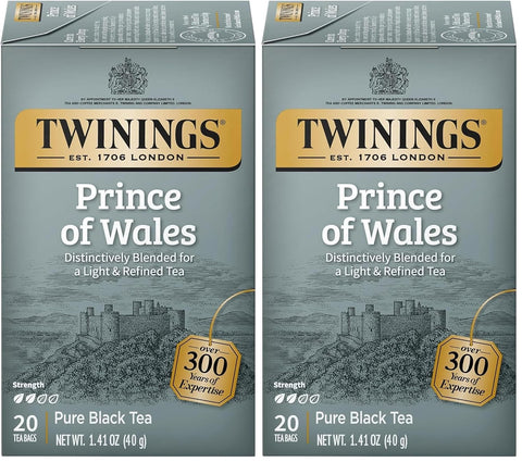 Twinings Lemon & Ginger, Caffeine-Free Herbal Tea Bags, 100 CT Box (1 Pack) | Spicy & Tangy, Ginger, Lemon Peel, Lemongrass, Blackberry Leaves, Soothe Digestion, 100 Foil Lined Individually Wrapped Bags