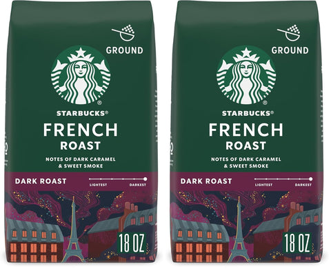 Starbucks Ground Coffee, Dark Roast Coffee, Italian Roast, 100% Arabica, 1 bag (18 oz)
