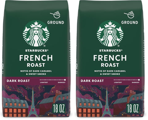 Starbucks Ground Coffee, Dark Roast Hot or Iced Coffee, French Roast, 28 oz
