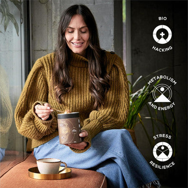 Ancient + Brave Cacao + Reishi 250G Pouch - High Grade Nutritious Raw Cacao, Reishi Mushroom, Baobab And Chicory - Smooth Chocolate Blend - Stress Reducing