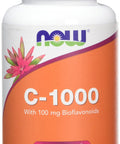 Now Foods C-1000 with Bioflavonoids Veg Capsules, Pack of 100
