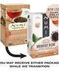 Numi Organic Tea Breakfast Blend 18 Count Box of Tea Bags Black Tea (Packaging May Vary) (Pack of 2)