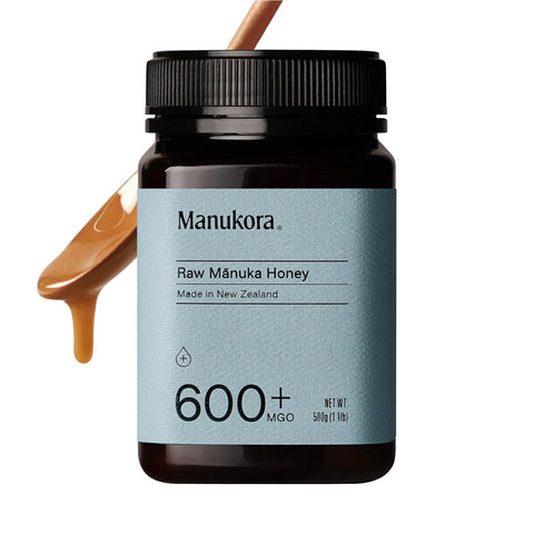 Manukora Raw Manuka Honey MGO 600+ from New Zealand, Non-GMO, Monofloral, Traceable from Hive to Hand, Daily Immune Support - 250g (8.8 Oz)