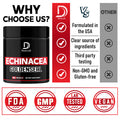 Dedicad 1000Mg Echinacea Goldenseal Capsules - Support Immune System, Well-Being & Overal Health - 60 Veggie Capsules - Non-Gmo