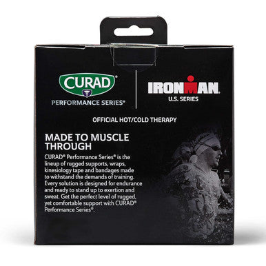 Curad Ironman Hot or Cold Therapeutic Combo Packs with Wrap Reusable Hot or Cold Compress Packs for Injuries Combo Pack Includes Small and Large 2 Count