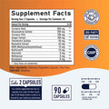 Turmeric Curcumin Supplement Complex - Turmeric Curcumin with Ginger, BioPerine Black Pepper, Boswellia, Glucosamine - 95% Standardized Curcuminoids - Joint Support Supplements*, 90 Capsules