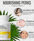 Hair, Nails & Skin Care With Saw Palmetto, Biotin, Amla, Vitamins A, C, E, Zinc, Copper, Black Seed Extract, Fo-Ti - 60 Non-Gmo, Gluten Free, Veggie Capsules For Men And Women