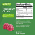 Magnesium Citrate Gummies For Adults & Teens - 66Mg, Supports Calm Mood, Optimal Relaxation, Muscle Function - Vegetarian, Gelatin Free, Gmo - Tasty Chewable Raspberry Flavored Gummy