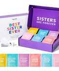 Thoughtfully Gourmet Sisters are Forever Tea Set Tea Sampler Includes 6 Flavors of Tea with Inspirational Quotes Great Sister s Set of 90