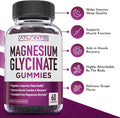 Atlantis Nutrition Magnesium Glycinate Gummies 700Mg Vegan Magnesium Glycinate For Kids & Adults Muscle Support & Enhanced Sleep - Delicious Grape Flavor - For Whole Family - 60 Count