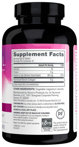Neocell Super Collagen Plus C Type 1 And 3 6000 Mg + 250 Tablets (Pack Of 2)