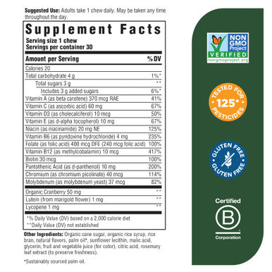 MegaFood Women'S One Daily Multivitamin Soft Chews - Multivitamin For Women With Folate Vitamin B6 Vitamin B12 Biotin Vitamin D - Mixed Berry Flavor - Vegetarian Non-Gmo - 30 Chews
