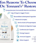 Dr. Tennant'S Restore Chocolate Veggie Protein - 14 Packets