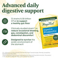 MegaFood Digestive Probiotic - 12 Strain Vegetarian Probiotics For Women & Men 30 Billion Cfus Support Gut Health Probiotics For Digestive Health Help Relieve Occasional Gas & Bloating 30 Capsules