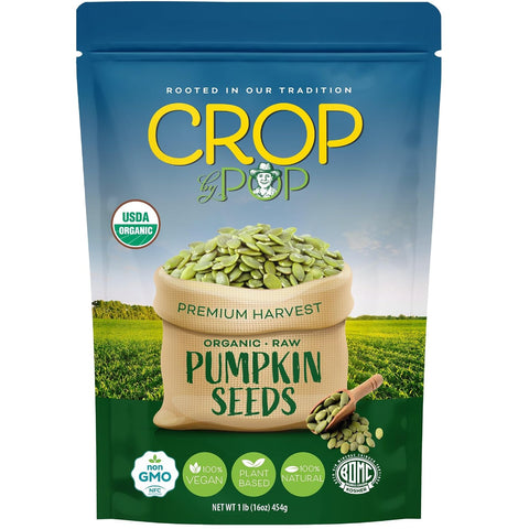 NUT CRAVINGS - Roasted & Unsalted Pumpkin Seeds, Pepitas, No Shell (16oz - 1 LB) Packed Fresh in Resealable Bag - Nut Snack - Food Assortments