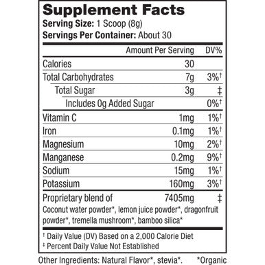 Sunfood Day Beauty Blend Glow. Organic Drink Powder Mix for Healthy Skin. Supports Natural Glow & Locks in Moisture. Mineral Complex, Bamboo Silica, Tremella Mushrooms - 8.46 oz. 30 Servings