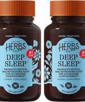 Herbs Etc. Deep Sleep Softgels Holistic Bedtime Supplement for Calming Sleep Aid Chamomile Lemon Balm Extract & Passionflower