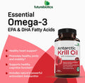 Futurebiotics Antarctic Krill Oil 1000mg with Omega-3s EPA, DHA, Astaxanthin and Phospholipids - 100% Pure Premium Krill Oil Heavy Metal Tested, Non GMO Ãƒâ€šÃ¢â‚¬â€œ 90 Softgels (45 Servings)