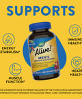 Natures Way Alive Mens 50+ Complete Multivitamin High Potency B-Vitamins 50 Tablets