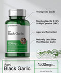Aged Black Garlic Capsules 1500mg | 60 Count | Fermented Extract Supplement | Non-GMO, Gluten Free | by Horbaach