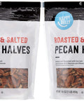 Happy Belly Roasted and Salted Pecan Halves, 16 Ounce
