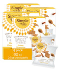 Simple Mills Snack Packs Honey Cinnamon Seed & Nut Flour Sweet Thins, Paleo Friendly & Delicious Sweet Thin Cookies, Good for Snacks, Nutrient Dense, 8 Pack (6.5 oz Pack of 1)