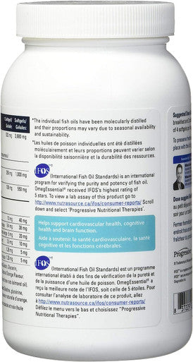 Progressive Omegessential Adult Fish Oil Supplement - 1, 000 Mg Epa + 550 Mg Dha, 60 Count