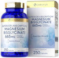 Buffered Magnesium Bisglycinate 665 Mg | 250 Capsules | Chelated Essential Mineral | Non-Gmo And Gluten Free Supplement