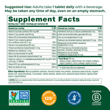 MegaFood Women'S 55+ One Daily Multivitamin For Women With Vitamin A Vitamin C Vitamin D3 & Vitamin E For Optimal Aging Support - Plus Real Food - Immune Support Supplement - Vegetarian - 60 Tabs