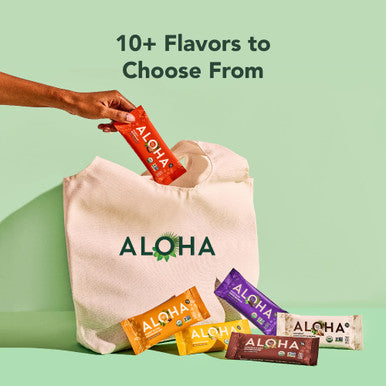 ALOHA Organic Plant Based Protein Bars Chocolate Mint 1.98 Oz (Pack of 12)