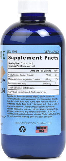 Good State Liquid Ionic Calcium And Magnesium (72 Mg Calcium Elemental, 63 Mg Magnesium Elemental, 500 Mcg Boron Elemental - 8 Fl Oz)