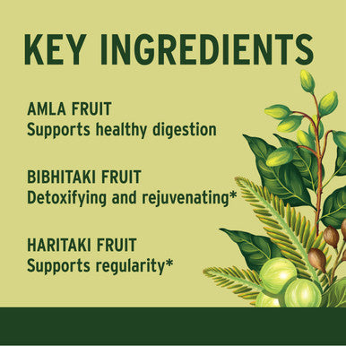 Banyan Botanicals Triphala Tablets - Organic Triphala Supplement With Amla, Haritaki & Bibhitaki For Digestion, Elimination & Healthy Gut Microbiome* 90 Tablets Non-Gmo Sustainably Sourced Vegan