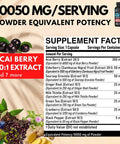 Dedicad 20:1 Acai Berry Extract Capsules 10050Mg - 5 Month Supply - Herbal Complex Supplement For Heart, Immune & Body Support