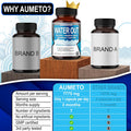 Aumeto Ultra Natural Water Out Pills with Uva Ursi Hawthorn Berry Dandelion Corn Silk - Full Body Cleanse and Kidney & Stomach Support (90 Count (Pack of 1))