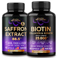 NUTRAHARMONY Saffron Capsules & Biotin Collagen Capsules