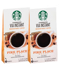 Starbucks VIA Instant Coffee, Medium Roast Coffee, Pike Place Roast, 100% Arabica, Single-Serve, 1 Box (50 Packets) | 100% Arabica instant coffee packets; Pike Place Roast medium roast; 1 box, 50 packets