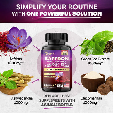 Zoyava Revitalize Your Wellness Saffron Zestyzen 4000Mg 60 Capsules