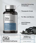 DIM Supplement 200mg | Advanced Diindolylmethane | 200 Veggie Capsules | Vegetarian, Non-GMO, Gluten Free | by Horbaach