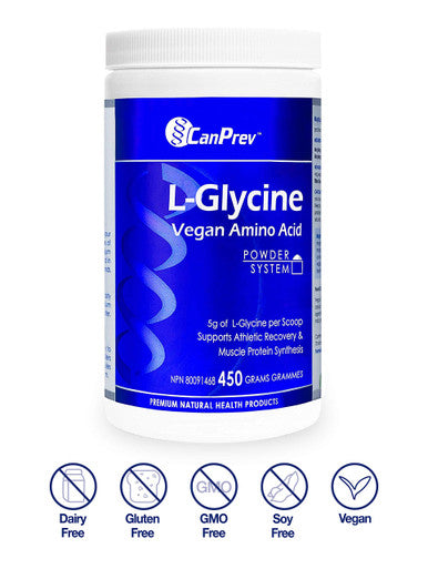 CanPrev L-Glycine Vegan Amino Acid | 450g Powder