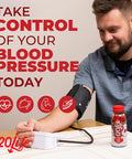 120/Life Blood Pressure Support Beet Root Juice Pomegranate Extract Cranberry Juice Tart Cherry Hibiscus and Magnesium 8 Fl Oz Pack of 14
